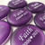 Purple Sea Glass Beach Stones, 2"-2.25"