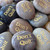 Small Pocket River Stones in Gold, 1.25"-1.5"