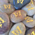 Small Pocket River Stones in Gold, 1.25"-1.5"