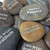 Custom Unpolished River Rocks Engraved in Silver, 1.5"-2.25"