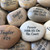 Personalized Polished River Stones in Black, 2.5"-3.25"