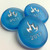 Light Blue Sea Glass Pocket Stones, 1.5"-1.75"