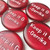 Red Cranberry Sea Glass Pocket Stones, 1.5"-1.75"
