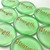 Light Green Sea Glass Pocket Stones, 1.5"-1.75"