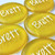 Yellow Sea Glass Pocket Stones, 1.5"-175"