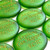 Green Sea Glass Pocket Stones, 1.5"-1.75"