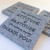 Square Attitude of Gratitude Display Stone, 4"x 4" in Gray