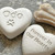 Pet Memorial Heart Shaped Stone in Natural Cream