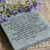Scripture Custom Display Stone Plaques , 4" x 4"