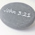 Personalized Bible Verse Engraved Paperweight Stones, 4" Standing or Flat