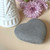 Natural Heart Shaped Rock in Gray - Select Your Size 1.5" to 4"
