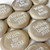 Custom Engraved Tan Unpolished Rocks with White, 2"-2.25"