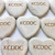 Custom Engraved Cream Heart Stones, 2"-2.25" with Gold Ink
