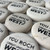 Personalized Natural Cream Rocks in Black, 2"-2.25"