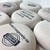Personalized Natural Cream Rocks in Black, 2"-2.25"