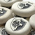 Personalized Natural Cream Rocks in Black, 2"-2.25"
