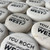 Personalized Natural Cream Rocks in Black, 2"-2.25"