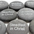 Personalized Gray Rocks in White, 2"-2.25"