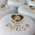 Personalized Natural Cream Rocks in Gold, 2"-2.25"