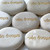 Personalized Natural Cream Rocks in Gold, 2"-2.25"