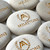 Personalized Natural Cream Rocks in Gold, 2"-2.25"