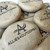Custom Engraved Tan Unpolished Rocks with Black, 2"-2.25"