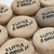 Custom Engraved Tan Unpolished Rocks with Black, 2"-2.25"