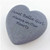Gray Paperweight Heart Stone with Black Ink, 3"-4"