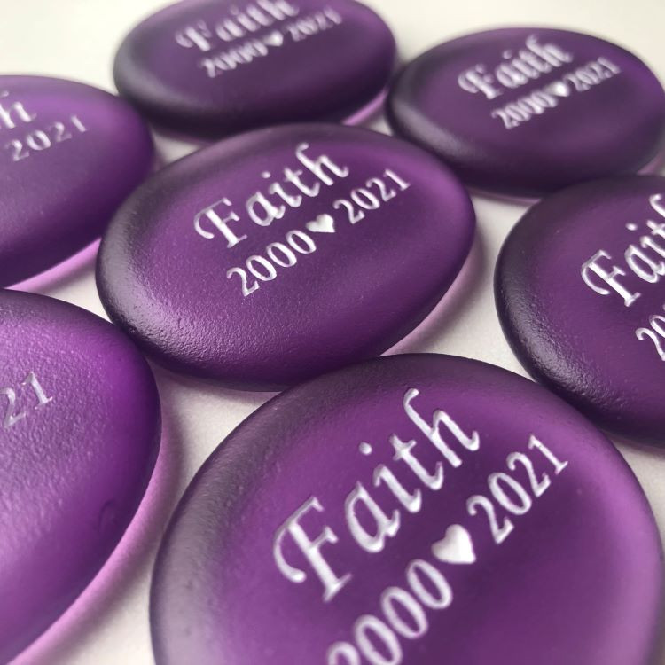 Sea Glass Stones in Beautiful Deep Blue