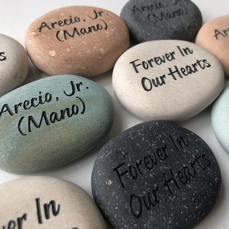 In Loving Memory Personalized Keepsake Memorial Rocks