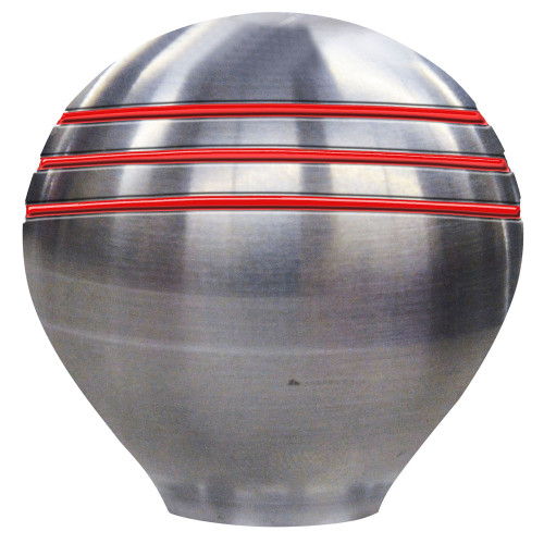 Schmitt  Ongaro Throttle Knob - 1-" - Red Grooves [50020]