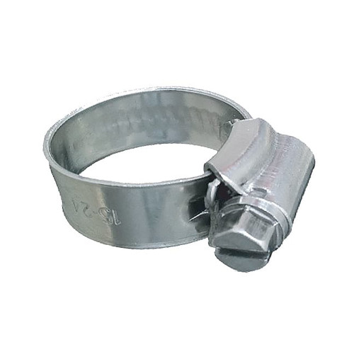 Trident Marine 316 SS Non-Perforated Worm Gear Hose Clamp - 3\/8" Band Range - 5\/8"15\/16" Clamping Range - 10-Pack - SAE Size 8 [705-0121]