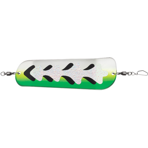 Luhr-Jensen Money Roll Flasher - 8-1\/4" - Glow Biohazard [5860-008-1756]