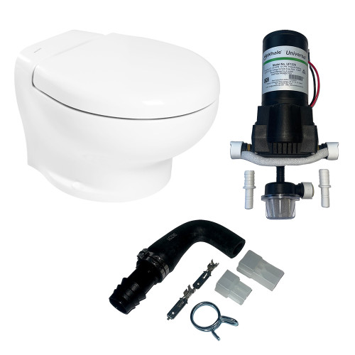 Thetford Nano Eco Compact Toilet Raw Water Kit w\/Inlet Pump - 24V [T-NAN024PW\/TSFT\/NA-RWKIT]