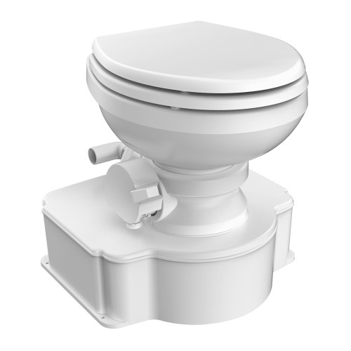 Dometic White M65 Marine Gravity Toilet - Elongated Seat Size w\/Foot Pedal [312500001]
