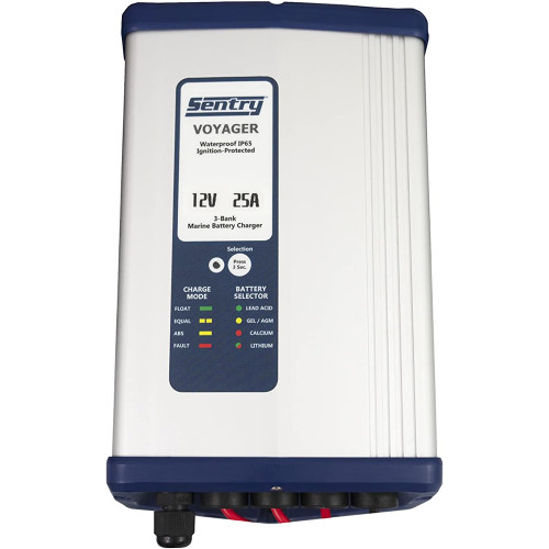 Sentry Voyager Battery Charger 12V - 25A - 115\/230V Input - 3 Bank [SV1225\/3XJ]