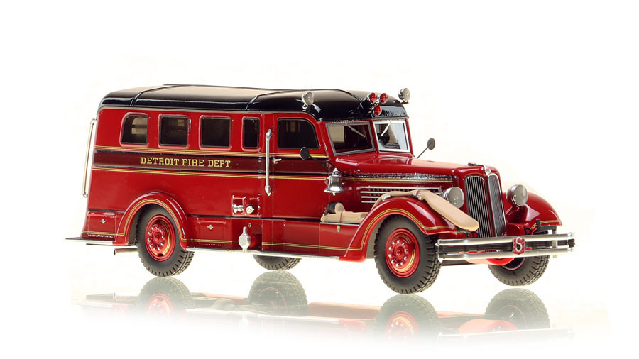 Fire Replicas Detroit Fire Department 1937 Seagrave Safety Sedan