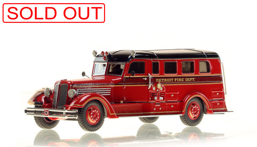 Fire Replicas Detroit Fire Department 1937 Seagrave Safety Sedan
