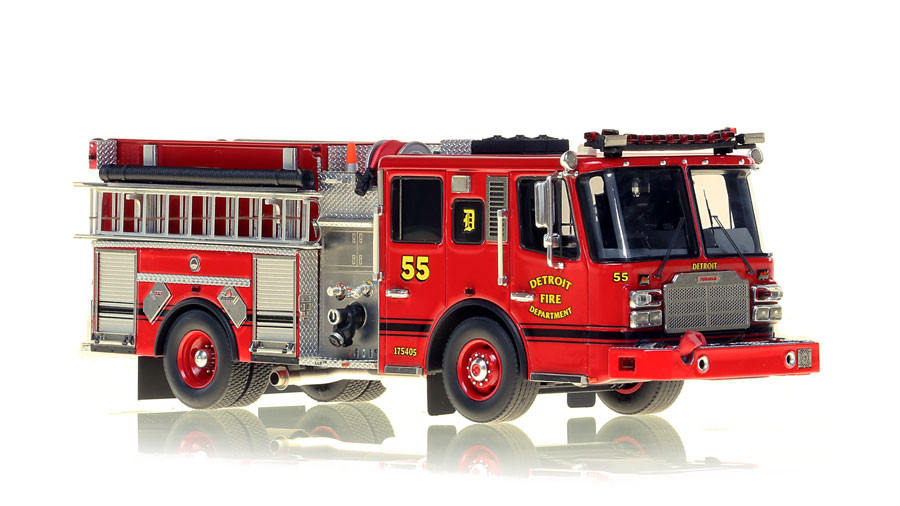 Fire Replicas Detroit Fire Department Ferrara Engine 55 Scale Model