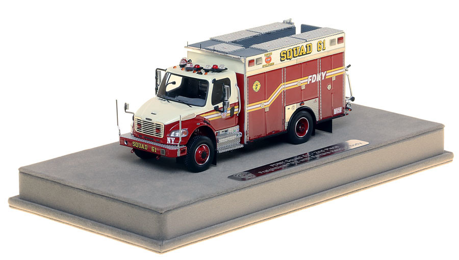 Fire Replicas FDNY Squad 61 - 2nd Piece Freightliner M2 Scale Model