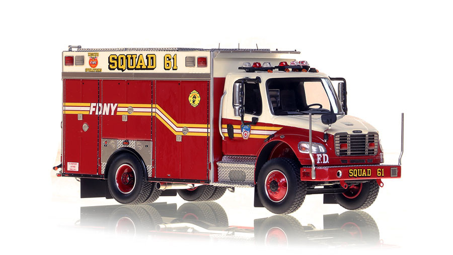 Fire Replicas FDNY Squad 61 - 2nd Piece Freightliner M2 Scale Model