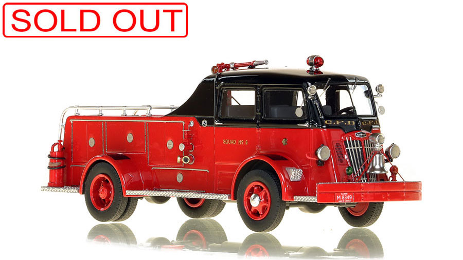 Fire Replicas Chicago Fire Department 1952 Autocar® Squad 6 Scale