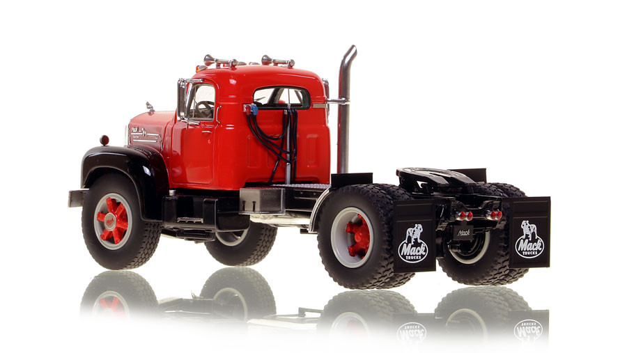 Fire Replicas Mack® B-61 Single Axle Tractor - Red over Black