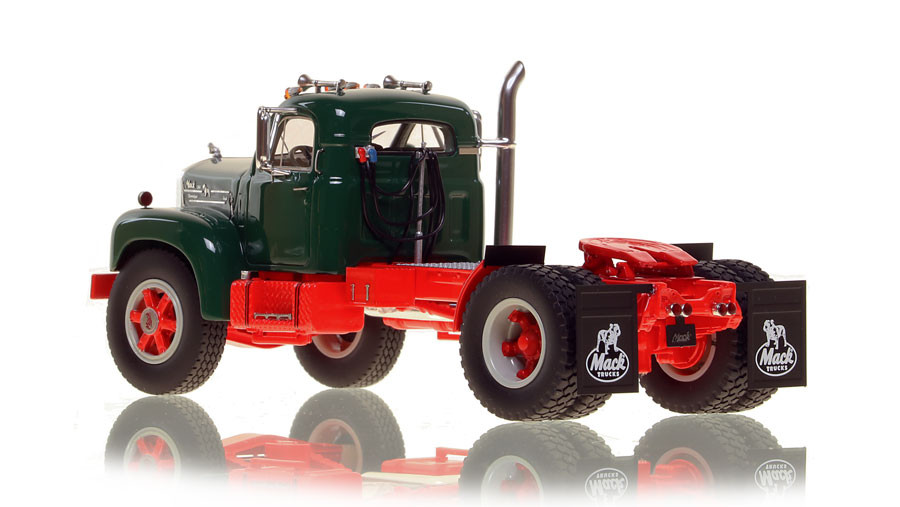 Fire Replicas Mack® B-61 Single Axle Tractor - Green over Red