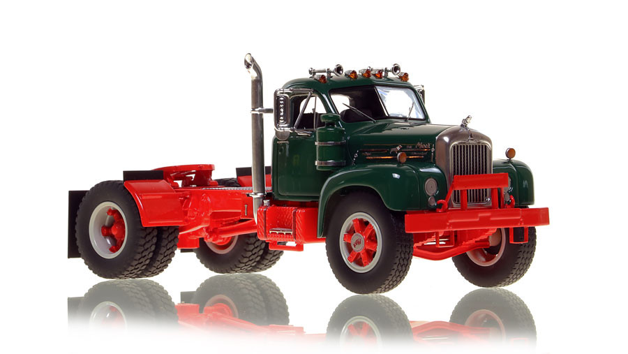 Fire Replicas Mack® B-61 Single Axle Tractor - Green over Red