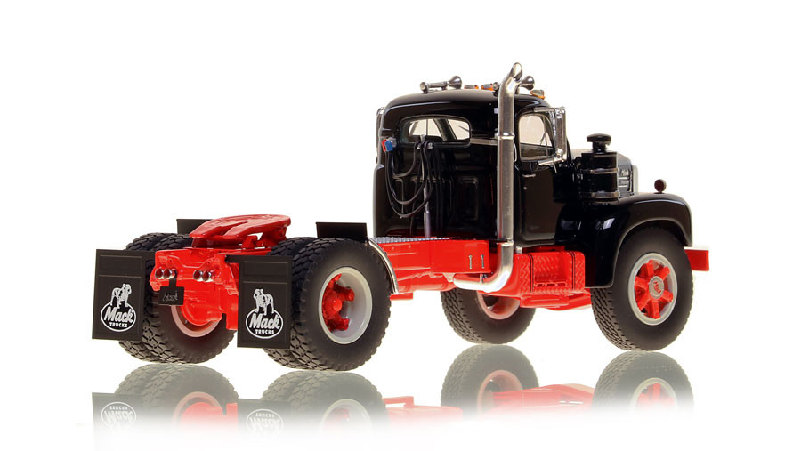 Fire Replicas Mack® B-61 Single Axle Tractor - Black over Red