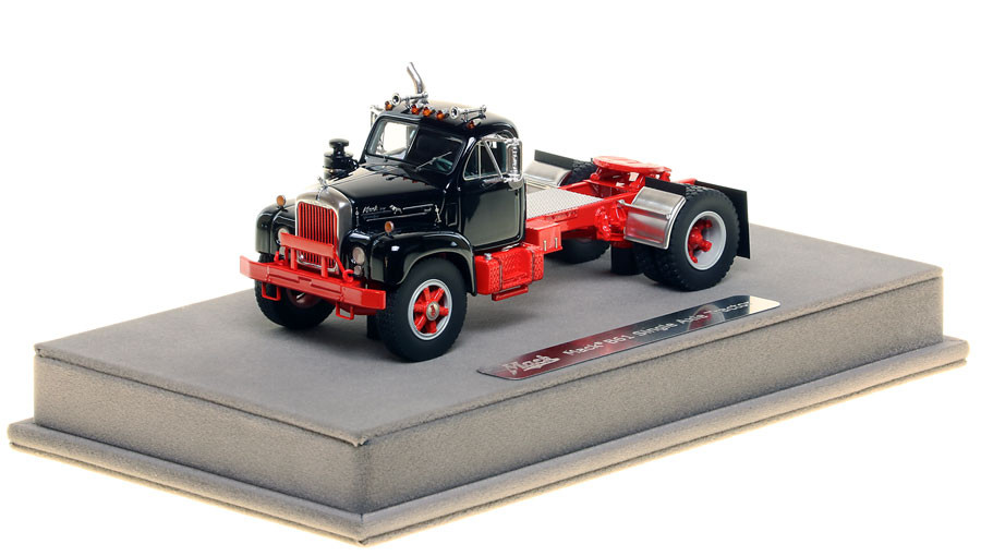 Fire Replicas Mack® B-61 Single Axle Tractor - Black over Red