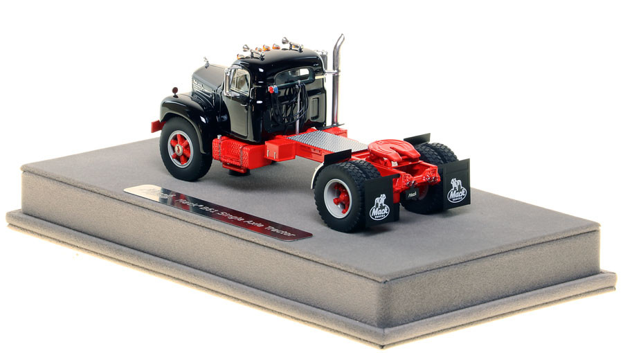 Fire Replicas Mack® B-61 Single Axle Tractor - Black over Red