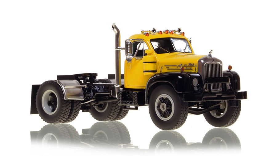 自動車 Modei B-61 st Mack Tractor 57777 Fire Replicas Mack® B-61 Single Axle Tractor - Yellow over Black