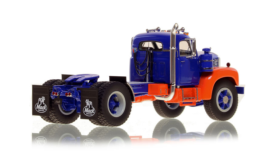 Fire Replicas Mack® B-61 Single Axle Tractor - Blue and Orange